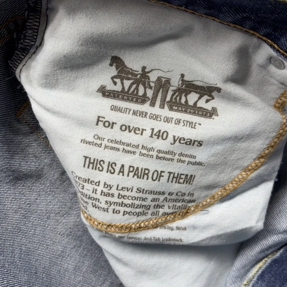 Levi Strauss Mens Levi's 550 Relaxed Fit‎ Blue Jeans Size 46x29 Big & Tall NWT